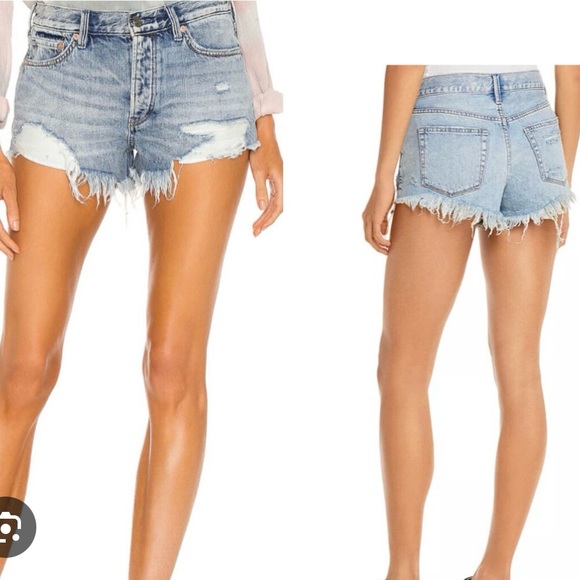 Free People Pants - We The Free by Free People Loving Good Vibrations Blue Cutoff Denim Shorts 26